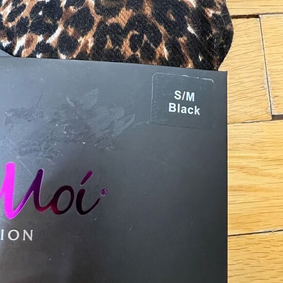 NWT Memoi leopard print leggings - Picture 4 of 9